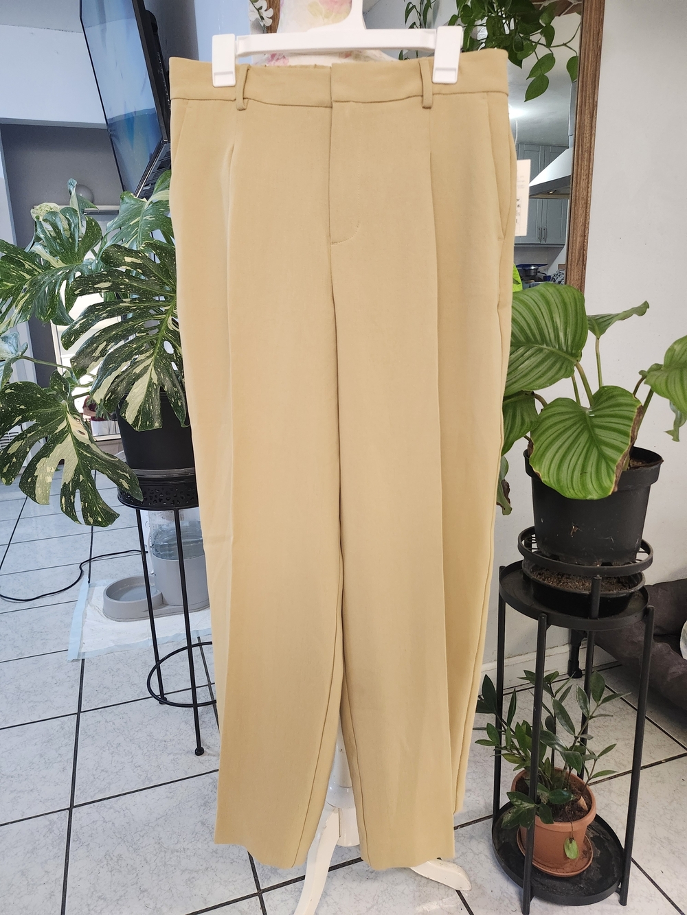 a new day Beige Straight-Leg Women's Trousers